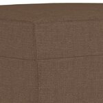 vidaXL Ensemble de canapés 4 Pièces avec coussins Marron Tissu