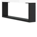 vidaXL Table de chevet blanc brillant 40x35x69 cm bois d’ingénierie