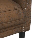 vidaXL Ensemble de canapés 3 Pièces marron velours