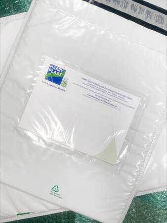 1000 Pochettes plastique document ci-inclus et bordereaux d'envoi Vinted - 235*175mm