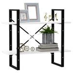 vidaXL Bibliothèque à 2 niveaux Blanc 80x30x70 cm bois d'ingénierie