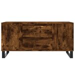 vidaXL Table basse chêne fumé 102x44 5x50 cm bois d'ingénierie