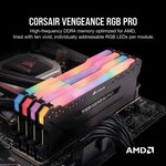 Corsair Vengeance RGB PRO Series 16 Go (2x 8 Go) DDR4 3600 MHz CL18 - Kit Dual Channel 2 barrettes de RAM DDR4 PC4-28800 -