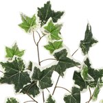 Vidaxl 10 pièces feuilles artificielles de lierre vert et blanc 70 cm