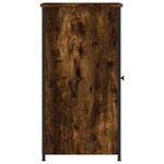 vidaXL Tables de chevet 2 Pièces chêne fumé 32x42x80 cm bois d'ingénierie