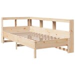 vidaXL Lit bibliothèque sans matelas 75x190 cm bois de pin massif