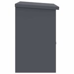 vidaXL Boîte de dépôt de colis Anthracite 44 x 35 x 59 cm Acier
