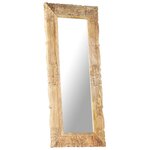 vidaXL Miroir 110x50 cm Bois de manguier massif