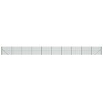 vidaXL Clôture en treillis métallique et piquet d'ancrage vert 1 4x25m