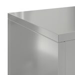 vidaXL Supports de Plantes Extérieurs Pilier 2 Pièces 24x24x75 cm Acier Galvanisé