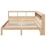 vidaXL Lit bibliothèque sans matelas 150x200 cm bois massif de pin