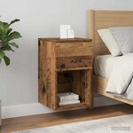 vidaXL Armoire de lit Bois ancien 29 x 31 5 x 49 cm Bois d'ingénierie