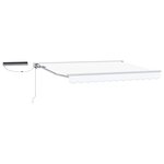 vidaXL Auvent rétractable électrique Blanc 3 x 2 5 m