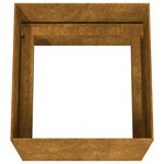 vidaXL Jardinière 40x41x40 cm acier corten