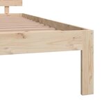 vidaXL Cadre de lit sans matelas bois massif de pin 140x200 cm