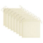 vidaXL Chaises de jardin empilables avec coussins lot de 8 Teck solide