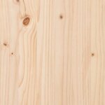 vidaXL Cadre de lit Naturel 152 x 203 cm Bois de Pin Massif