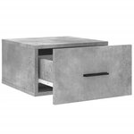 vidaXL Tables de chevet murales 2 Pièces gris béton 35x35x20 cm