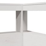 vidaXL Tête de lit de bibliothèque en forme de L bois massif de pin