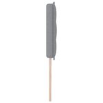 vidaXL Tête de Lit LED Design Lignes Gris Clair 200 cm Tissu