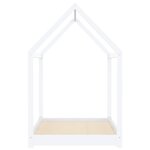 vidaXL Cadre de lit d'enfant Blanc Bois de pin massif 90 x 200 cm