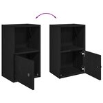 vidaXL Bibliothèque chêne noir 31x24x52 cm bois d'ingénierie