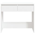 vidaXL Table console Blanc 89x41x76 5 cm Acier