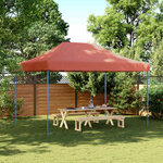 vidaXL Tente de fête 279 x 410 x 315 cm Terre cuite Tissu Oxford