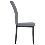 vidaXL Chaises à manger lot de 4 Gris clair Velours