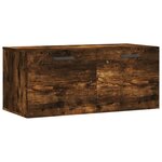 vidaXL Armoire murale chêne fumé 80x36 5x35 cm bois d'ingénierie