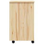 vidaXL Cabinet roulant avec bureau avec roue MOSS Vernis transparent