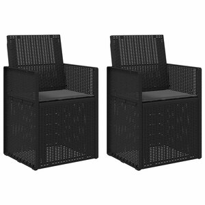 vidaXL Chaises de jardin salle à manger 2 Pièces Anthracite PP