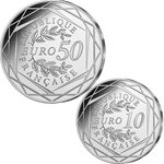Pièce de monnaie en Argent 50 Euro g 13  35 Millésime 2023 MICKEY MOUSE DUO