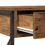 vidaXL Table Console avec tiroir Bois ancien 100 x 28 x 75 cm