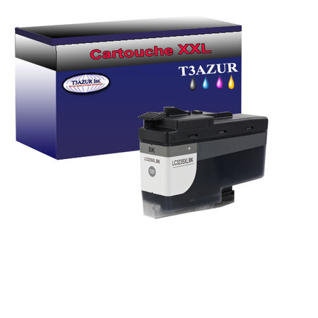 T3AZUR- Cartouche compatible avec Brother LC3235 XL Noire pour Brother DCP-J1100DW  MFC-J1300DW