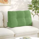 vidaXL Coussin de Dos Vert clair 80 x 24 x 50 cm Velours