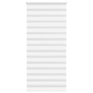 vidaXL Store zèbre blanc 95x200 cm largeur du tissu 90 9 cm polyester