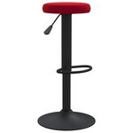 vidaXL Tabourets de bar lot de 2 rouge bordeaux velours
