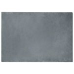 vidaXL Tapis en Fourrure Synthétique de Lapin Anthracite 140 x 200 cm