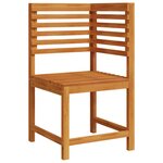 vidaXL Chaise de jardin Marron 50 x 50 x 91cm Bois d'acacia massif