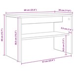 vidaXL Meuble TV Gris béton 60 x 30 x 40 cm Bois d'ingénierie