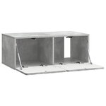 vidaXL Meuble TV mural 78 5 x 41 x 30 cm Gris béton Bois d'ingénierie