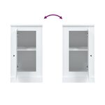 vidaXL Buffet blanc 37 5x35 5x67 5 cm bois d'ingénierie