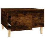 vidaXL Table basse chêne fumé 55x55x36 5 cm bois d'ingénierie