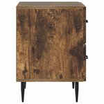 vidaXL Cabinet de chevet 2 Pièces Chêne fumé 43 x 34 5 x 47 5 cm