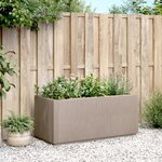 vidaXL Jardinière marron clair 80x36x35 cm PP