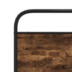 vidaXL Cadre de lit sans matelas 140x190 cm chêne fumé bois ingénierie