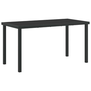 vidaXL Ensemble table et chaises avec coussin 5 Pièces Gris Rotin PE