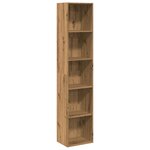vidaXL Bibliothèque chêne artisanal 40x30x189 cm bois d'ingénierie
