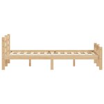 vidaXL Cadre de lit sans matelas bois de pin massif 120x200 cm